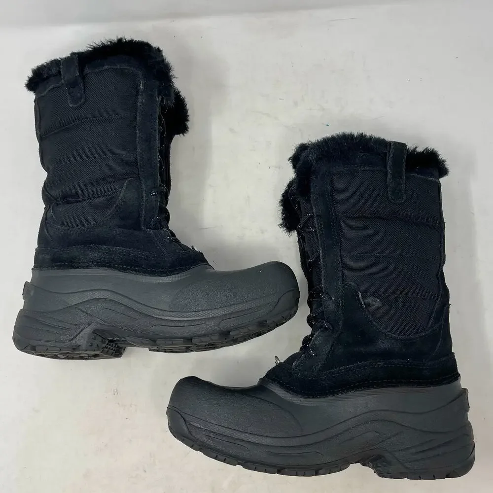 The North Face Black Shellista Waterproof Insulated Winter Boots Girls 4
